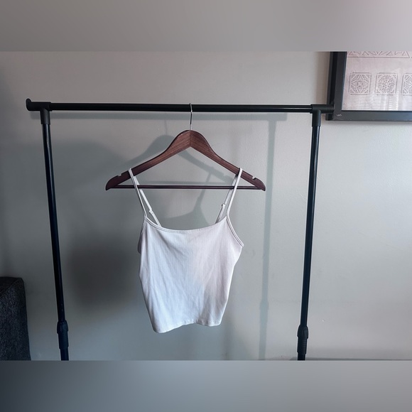 American Eagle Outfitters Tops - American Eagle Basic Adjustable Tank Top Size Medium Off White Cami